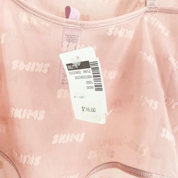 NWT SKIMS After Hours Logo Print Sheer Thong Bodysuit XXL - Picture 8 of 9